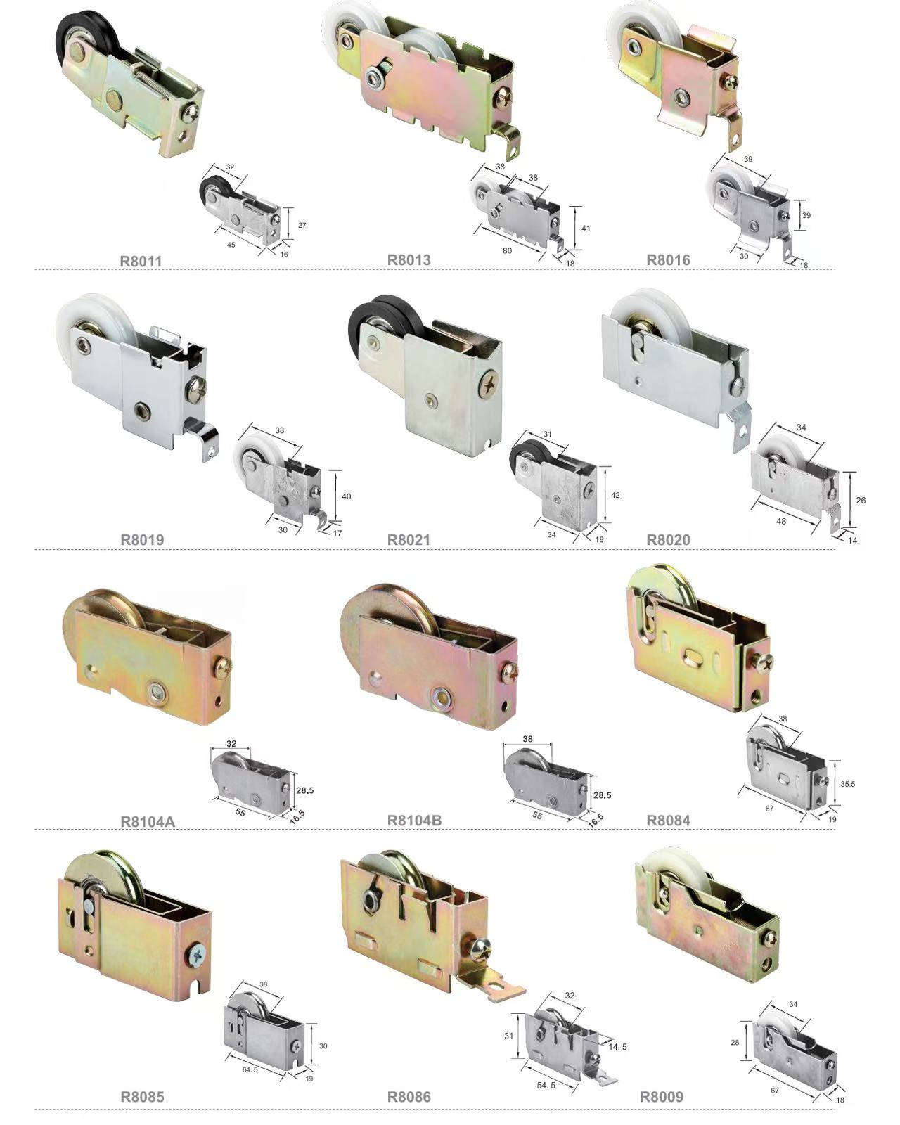 Sliding door pulley 4