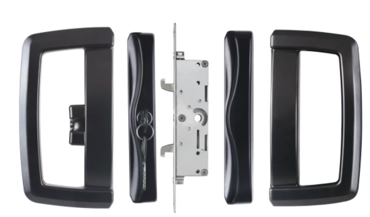 Aluminum alloy sliding door lock