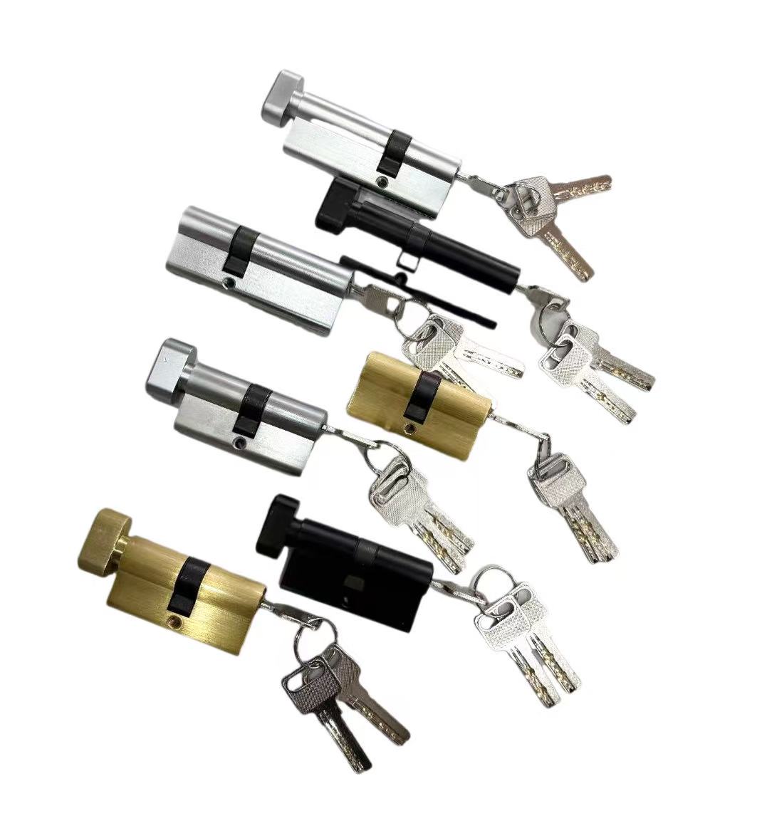 A complete set of locks for broken bridge/non-broken bridge aluminum swing doors 4