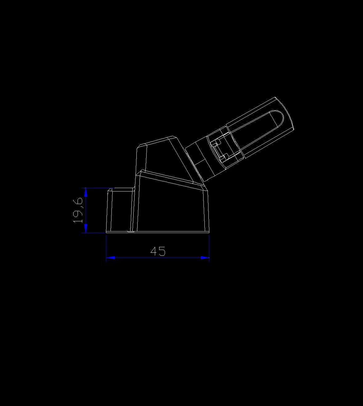 Hand-cranked chain window opener with key lock 5